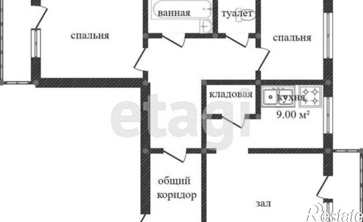 3-комн квартира ул Готвальда, 15,  д. 15