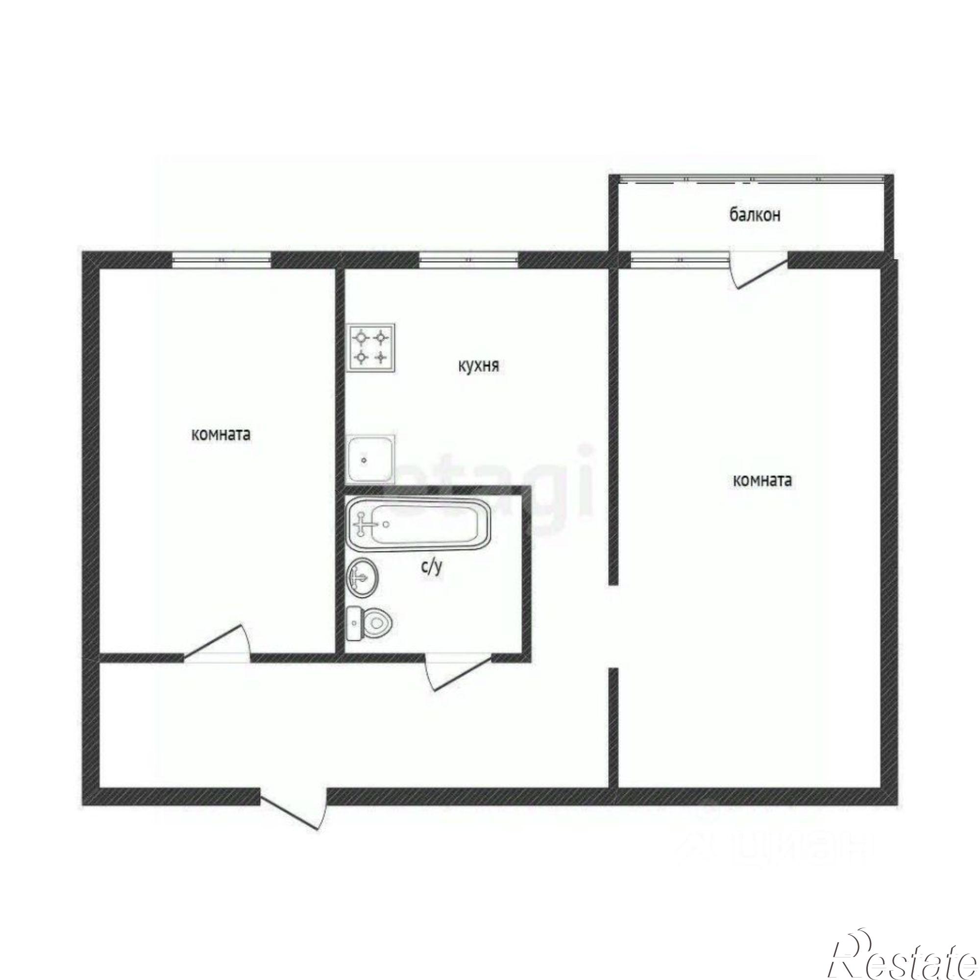 Купить квартиру за 3 350 000 рублей на Молодёжная улица, 1А