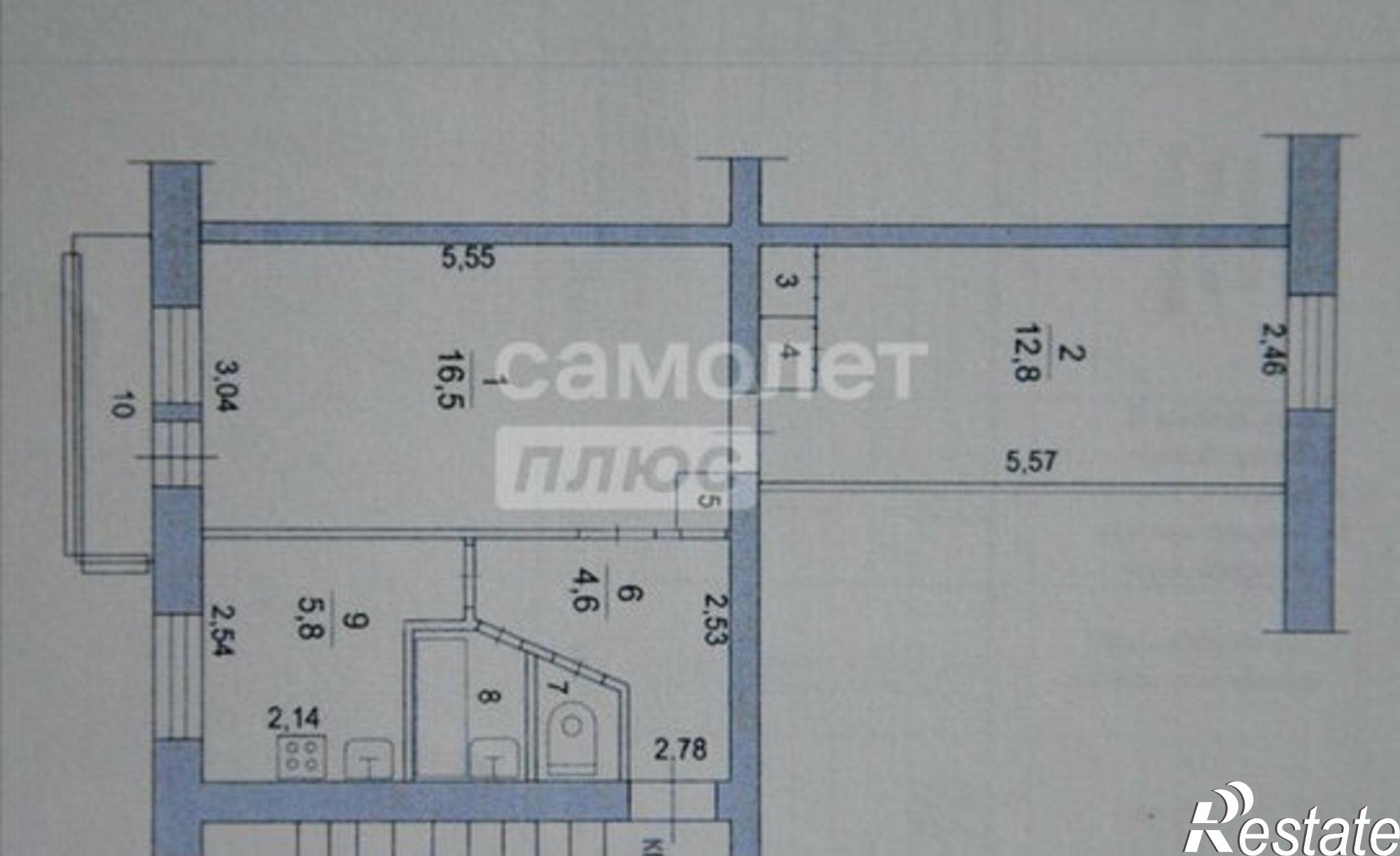 Купить квартиру за 3 000 000 рублей на Уральская улица, 10