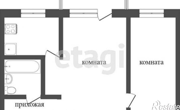 2-комн квартира улица Романенко, 40,  д. 40