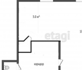 1-комн, 19кв м, этаж 4/5 пр-кт Октября, 10
