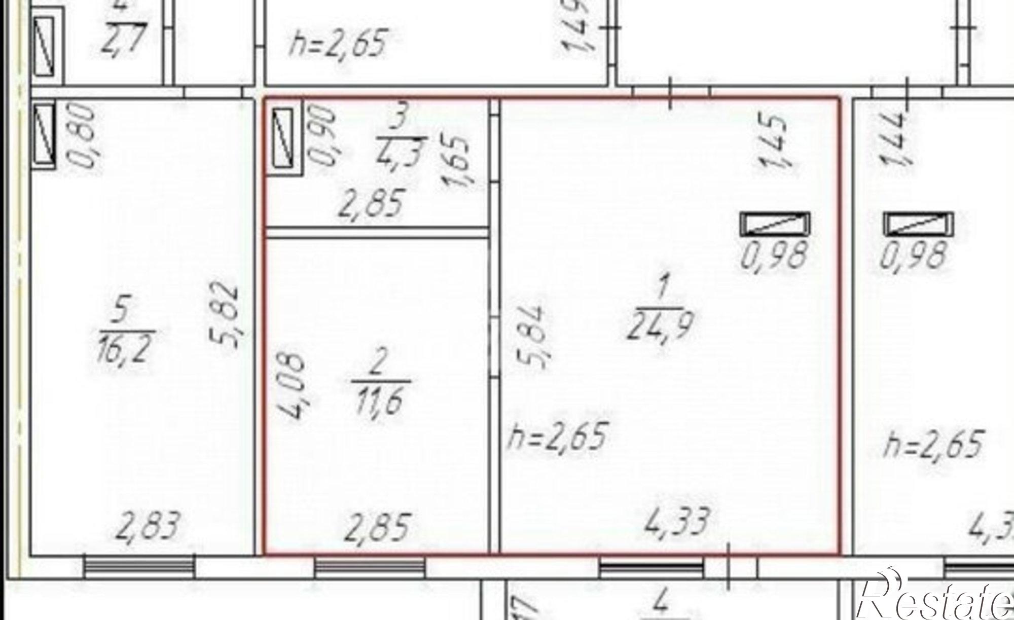Купить квартиру за 5 000 000 рублей на ул Луначарского, 2