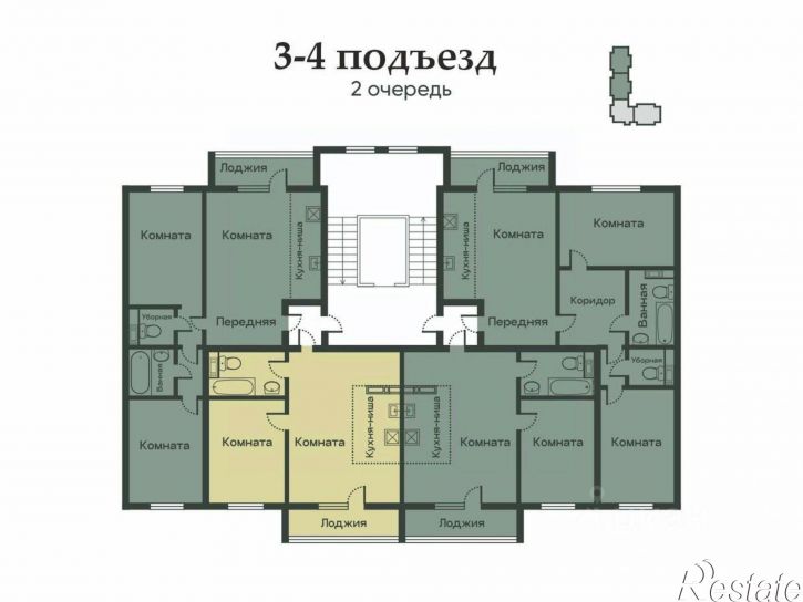 1-комн квартира в новом доме улица Лихачёва, 2,  д. 2