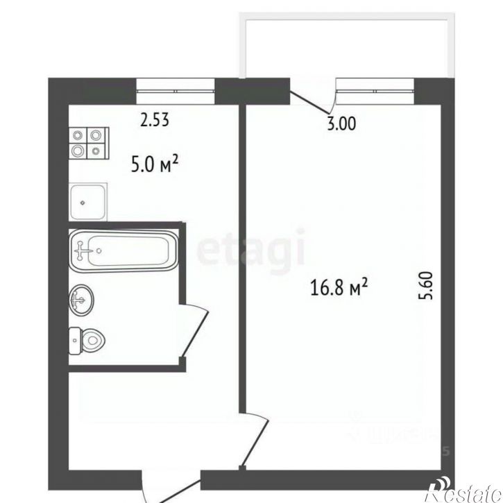 1-комн квартира улица 8 Марта, 161,  д. 161