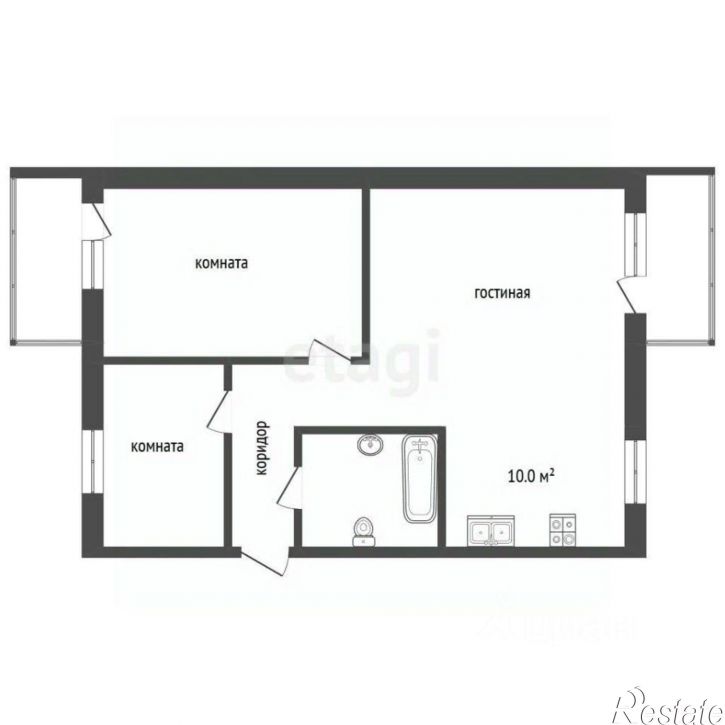 3-комн квартира проспект Макеева, 15,  д. 15