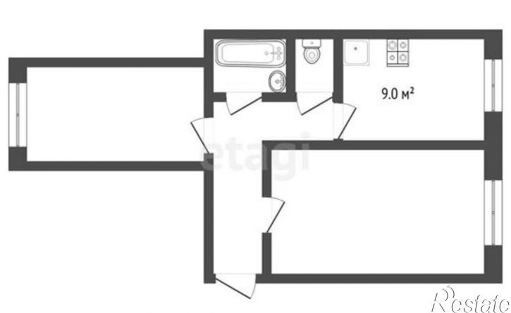 2-комн квартира Олимпийская улица, 3,  д. 3