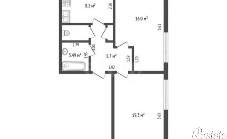 2-комн квартира проспект Макеева, 5,  д. 5