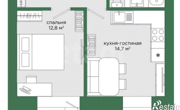 1-комн квартира бульвар Карпова, 13,  д. 13