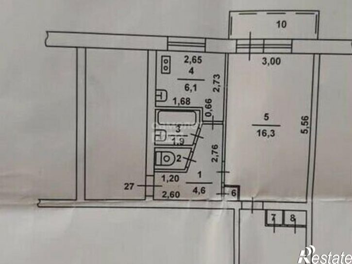 2-комн квартира ул Уральская, 9,  д. 9