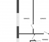 2-комн, 40кв м, этаж 3/5 ул Циолковского, 10
