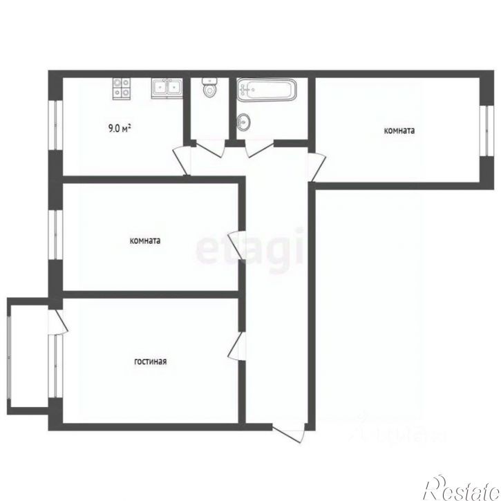 3-комн квартира улица Уральских Добровольцев, 3,  д. 3