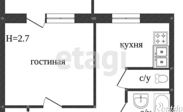 1-комн квартира улица Вернадского, 40,  д. 40