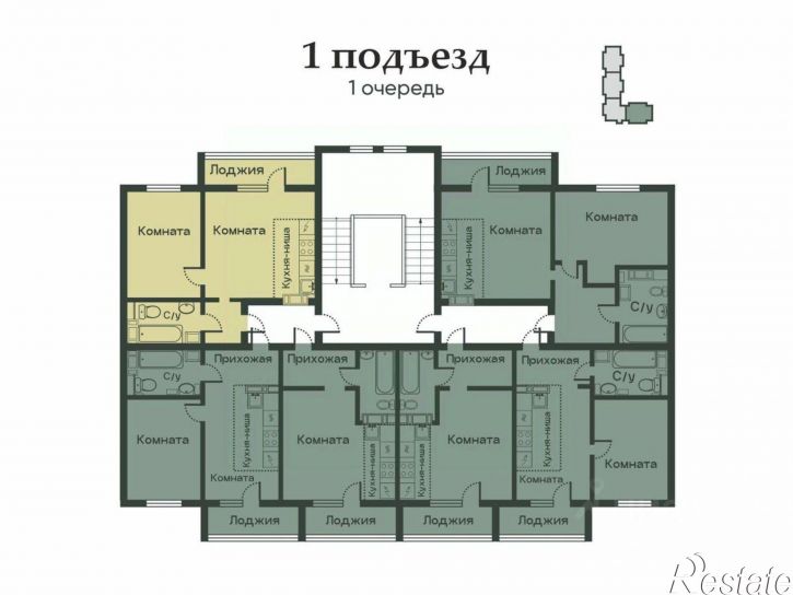 1-комн квартира в новом доме улица Лихачёва, 2,  д. 2