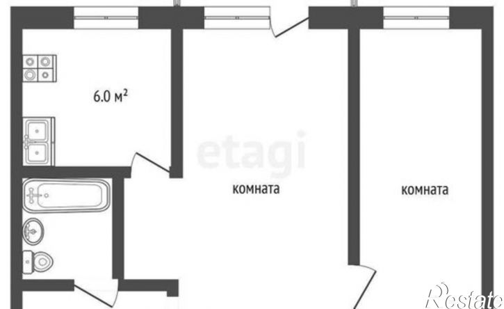 2-комн квартира улица Ильмен-Тау, 9А,  д. 9А
