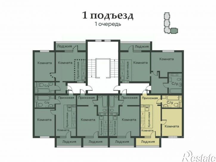 1-комн квартира в новом доме улица Лихачёва, 2,  д. 2