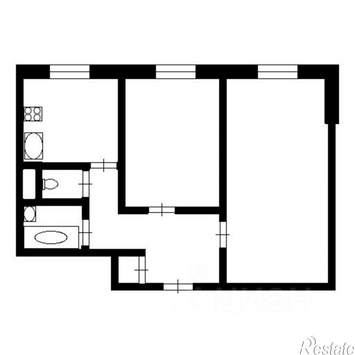 2-комн квартира пр-кт Автозаводцев, 52,  д. 52