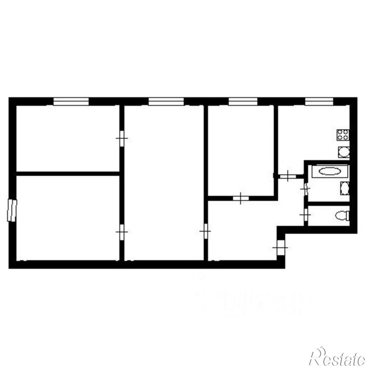 4-комн квартира ул Циолковского, 8,  д. 8