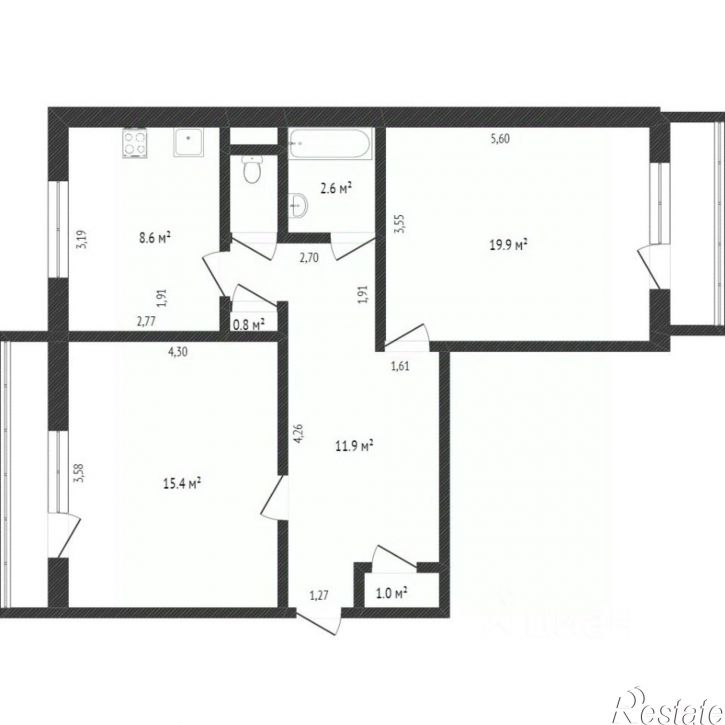 2-комн квартира Орловская улица, 14,  д. 14