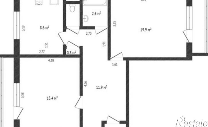 2-комн квартира ул Орловская, 14,  д. 14