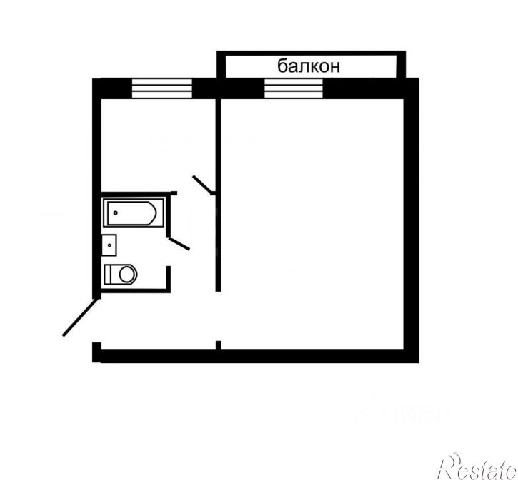 1-комн квартира улица Менделеева, 12,  д. 12