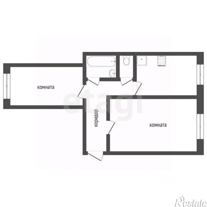 2-комн квартира ул Циолковского, 18,  д. 18