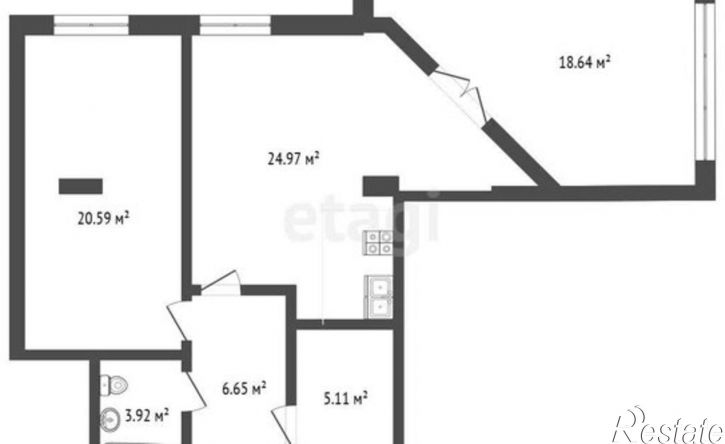 3-комн квартира ул Набережная, 35,  д. 35