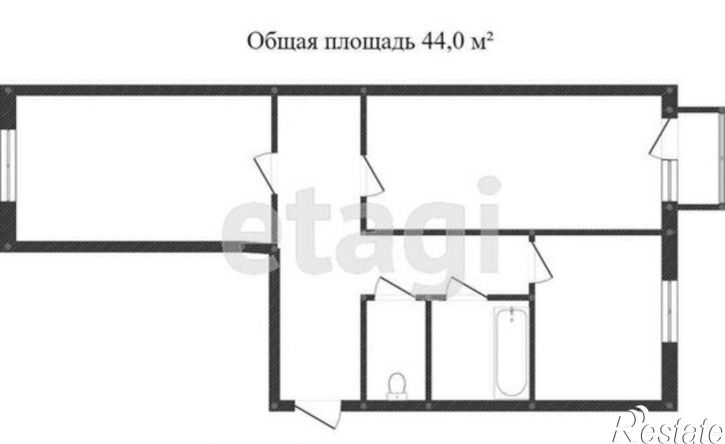2-комн квартира ул 8 Марта, 161,  д. 161