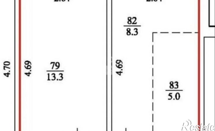 1-комн квартира ул Парковая, 56А,  д. 56А