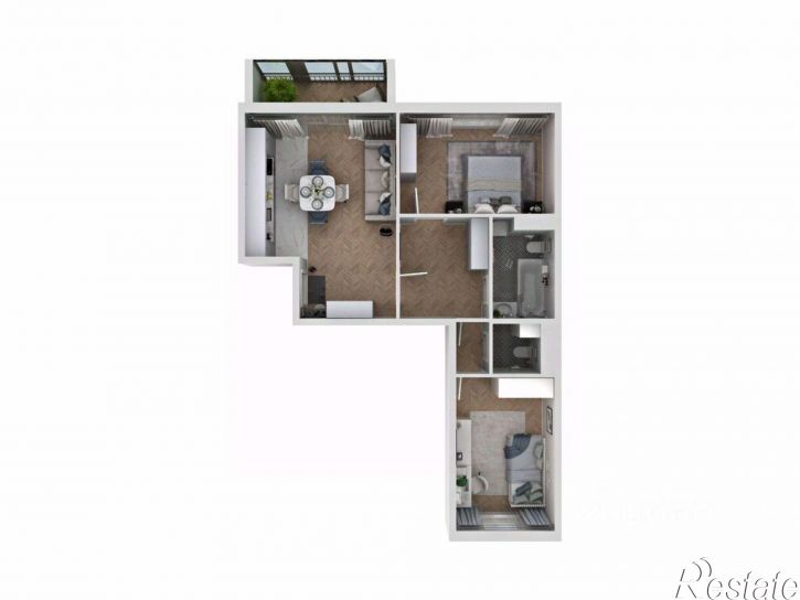 2-комн квартира в новом доме ул Уральская, 123,  д. 123