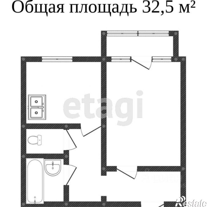 1-комн квартира ул Нахимова, 14,  д. 14