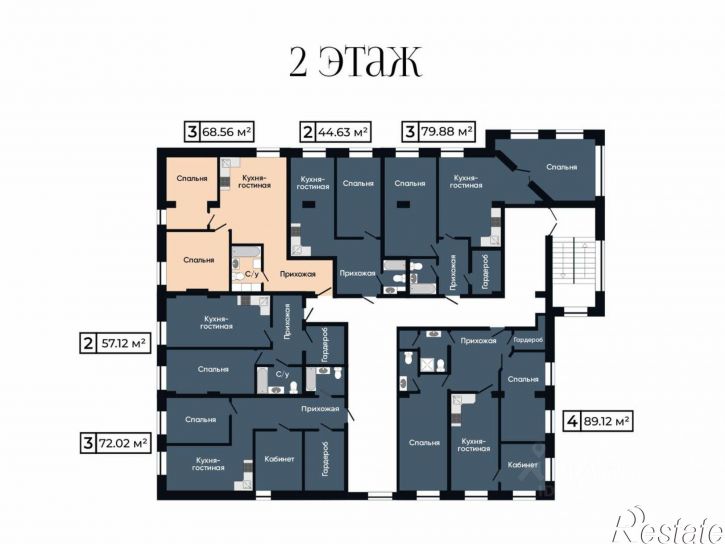 3-комн квартира в новом доме ул Набережная, 33,  д. 33
