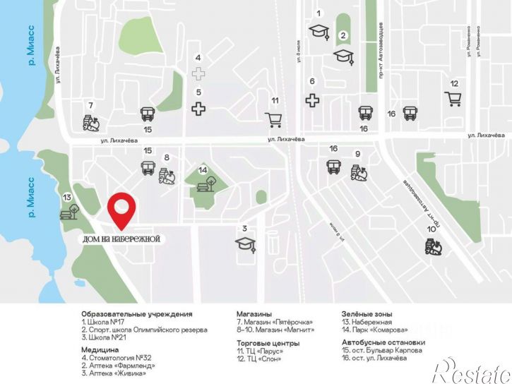 3-комн квартира в новом доме ул Набережная, 33,  д. 33