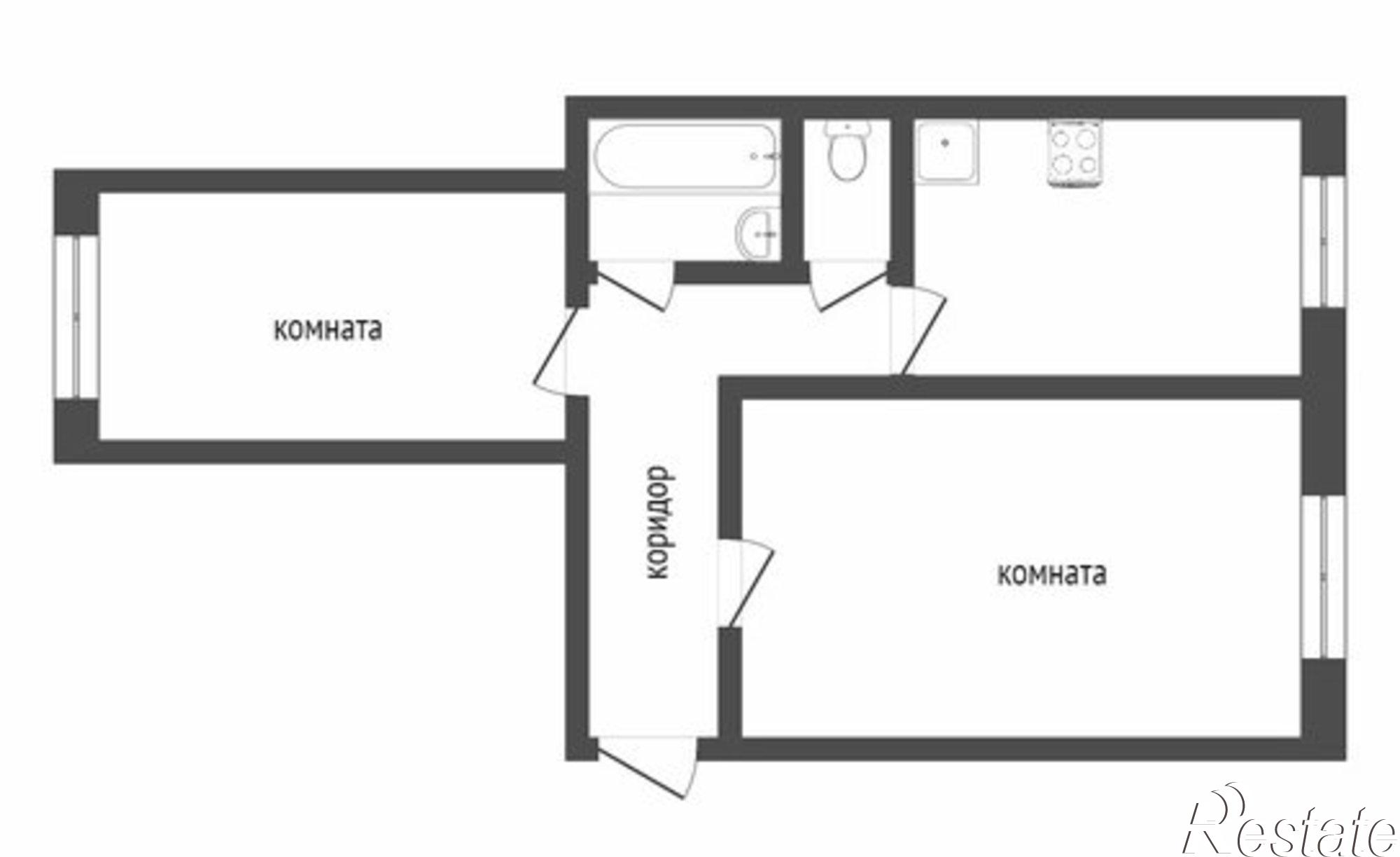 Купить квартиру за 3 560 000 рублей на ул Репина, 2