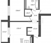 2-комн, 62кв м, этаж 6/11 проспект Макеева, 84