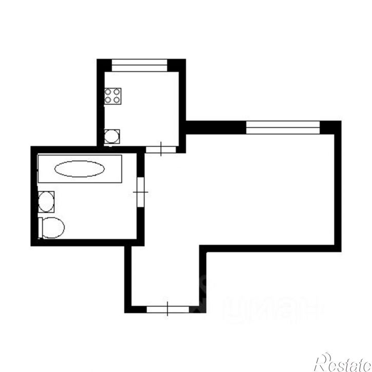 1-комн квартира ул Богдана Хмельницкого, 32,  д. 32