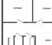 2-комн, 41кв м, этаж 1/5 ул Менделеева, 4