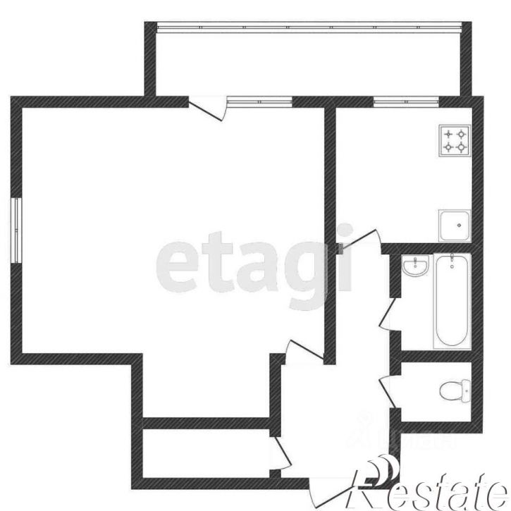 1-комн квартира проспект Макеева, 34,  д. 34