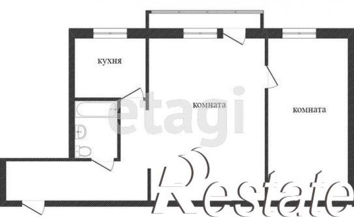 2-комн квартира улица Ильмен-Тау, 5,  д. 5
