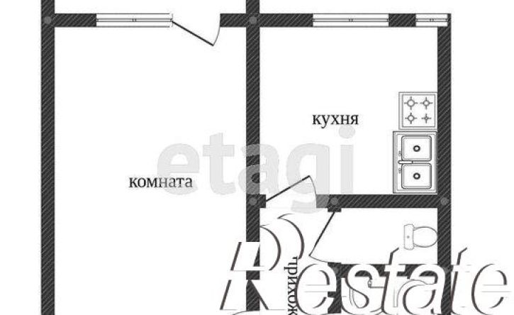 1-комн квартира улица 8 Июля, 26,  д. 26