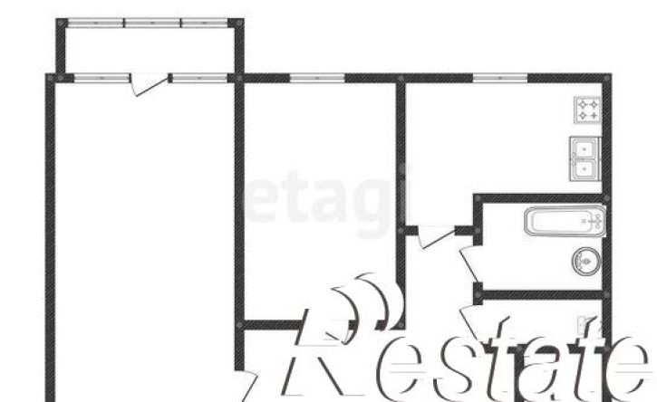 2-комн квартира улица Циолковского, 8,  д. 8